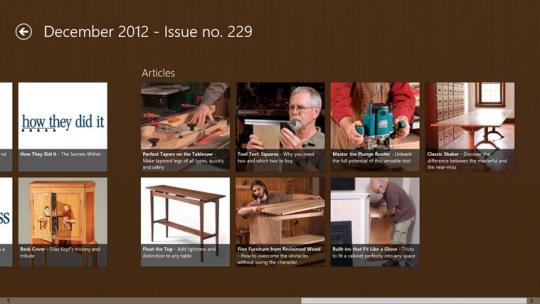 Fine Woodworking for Windows 8
