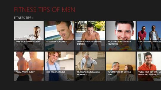 Fitness Tips for Men for Windows 8