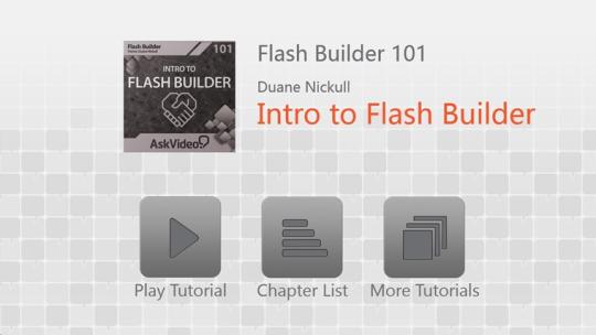 Flash Builder - Intro to Flash Builder