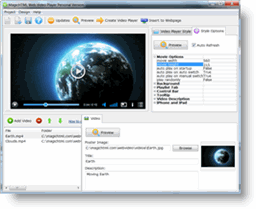 Flash HTML5 Web Video Player