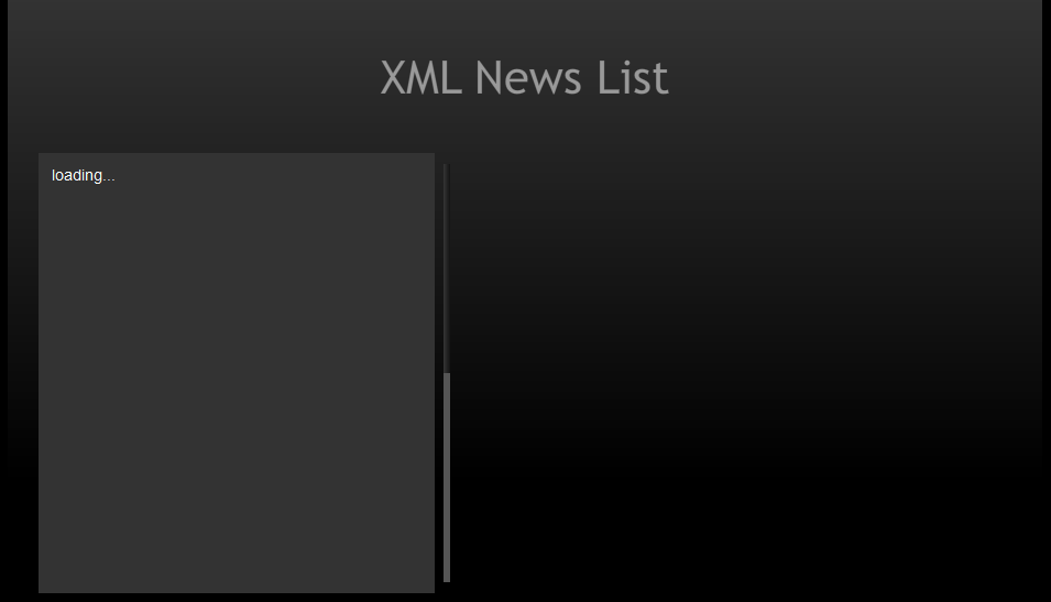 Flash XML News List