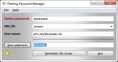 Fleeting Password Manager