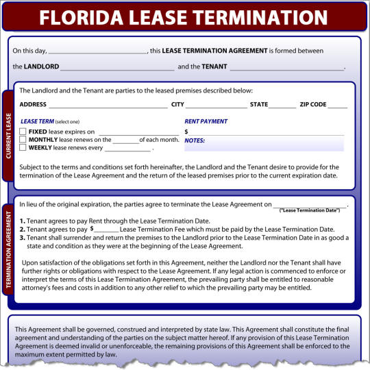 Florida Lease Termination
