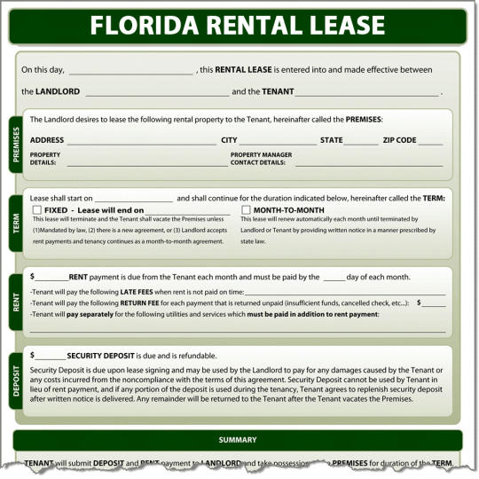 Florida Rental Lease