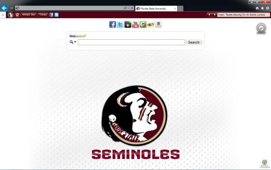 Florida State Seminoles Theme for Internet Explorer