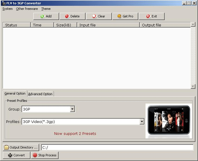 FLV to 3GP Converter