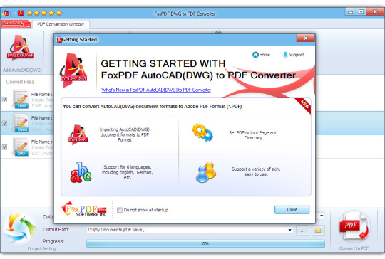 FoxPDF AutoCAD (DWG) to PDF Converter