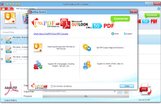 FoxPDF EML to PDF Converter