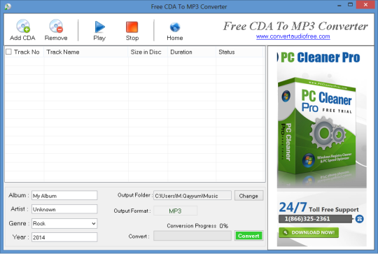 Free CDA to MP3 Converter