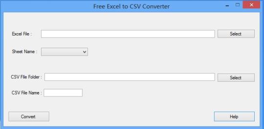 Free Excel To CSV Converter