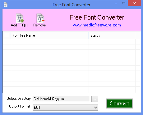 Free Font Converter