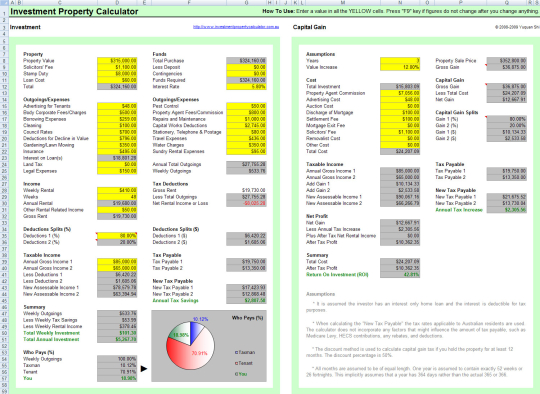 Free Investment Property Calculator Australia