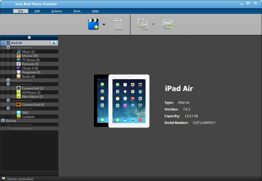 Free iPad Photo Transfer
