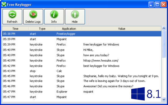 Free KeyLogger for Windows