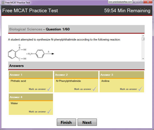 Free MCAT Practice Test