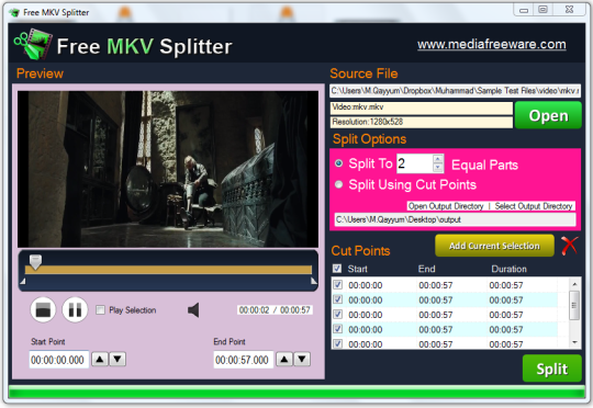 Free MKV Splitter
