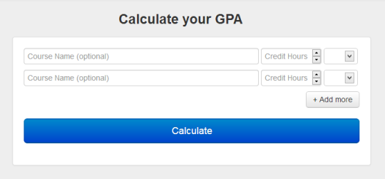 Free Online GPA Calculator