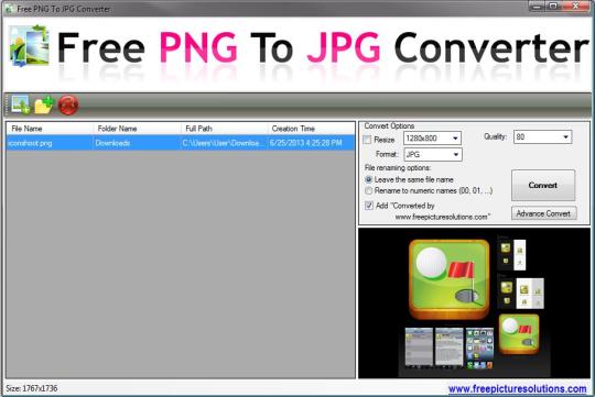 Free PNG to JPG Converter