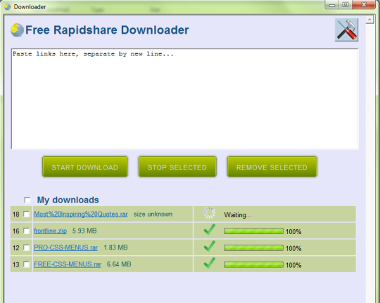 Free RapidShare Downloader