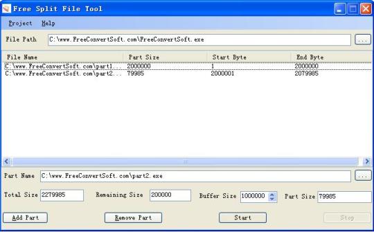 Free Split File Tool