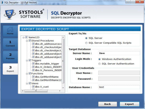 Free SQL Decryptor Tool