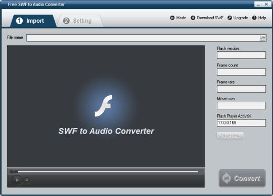 Free SWF to Audio Converter