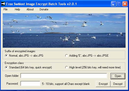Free SwMost Image Encrypt Batch Tools