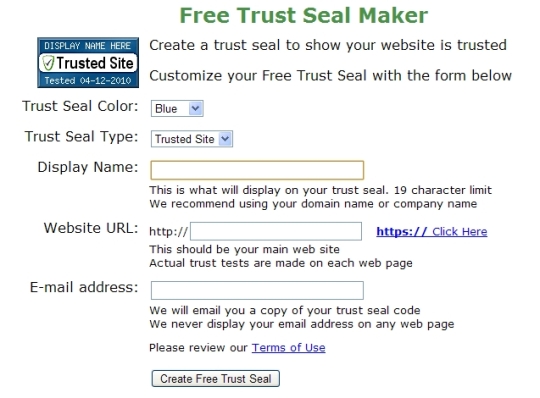 Free Trust Seal Maker
