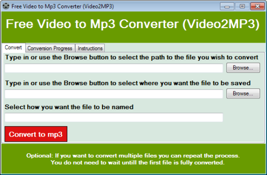 Free Video to Mp3 Converter (Video2MP3)