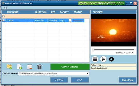 Free Video to MP4 Converter