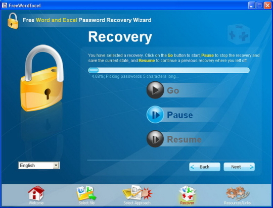 Free Word Excel and Password Recovery Wizard