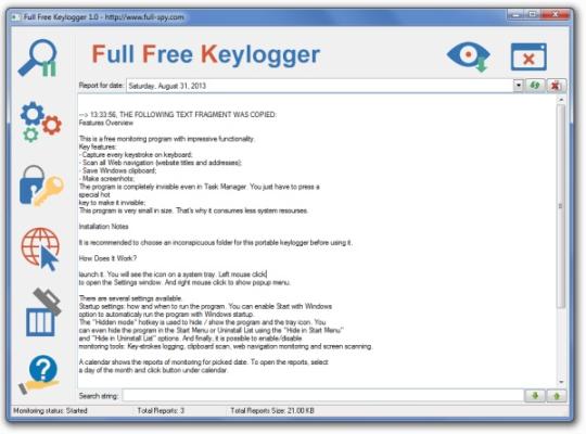 Full Free Keylogger