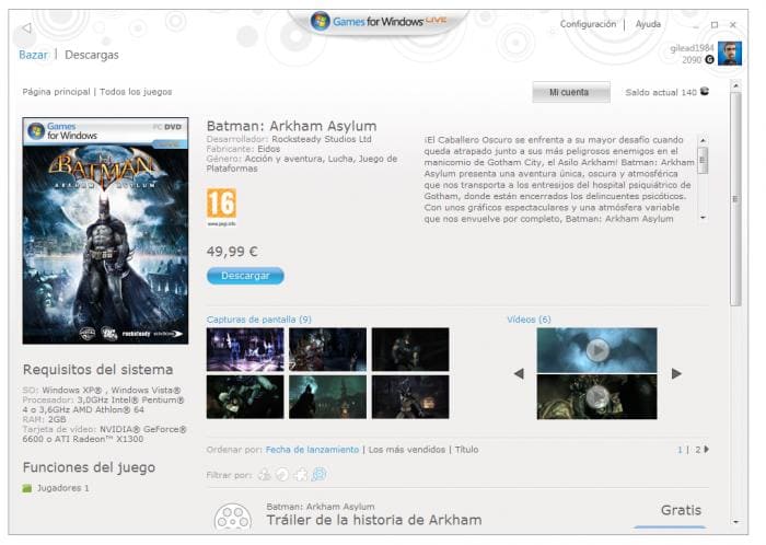 Games for Windows Marketplace Client