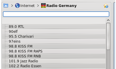 German Radio Streams Service