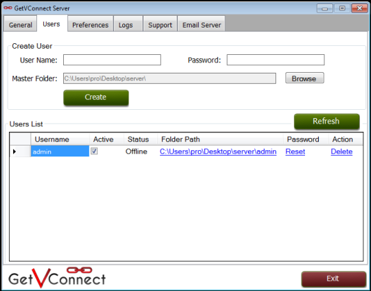GetVConnect Server Software