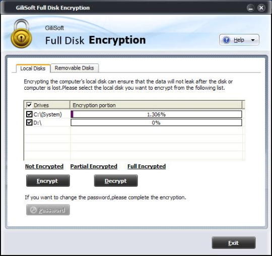 GiliSoft Full Disk Encryption