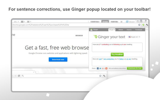 Ginger Chrome Extension