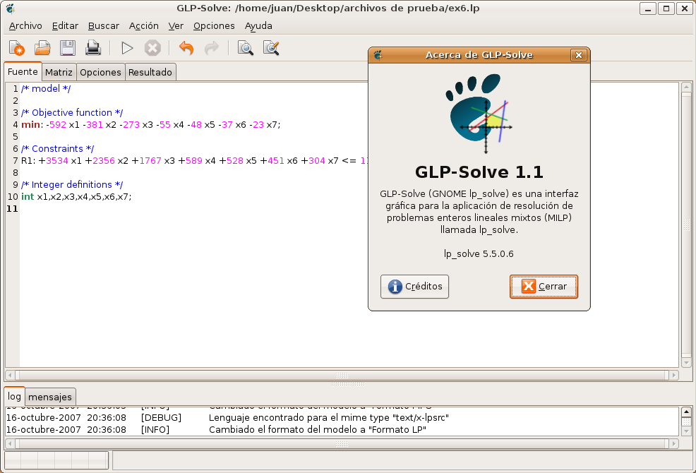 GLP-Solve