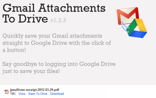 Gmail Attachments to Drive