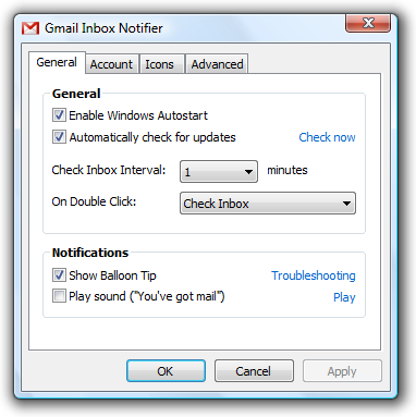 Gmail Inbox Notifier (32 bit)