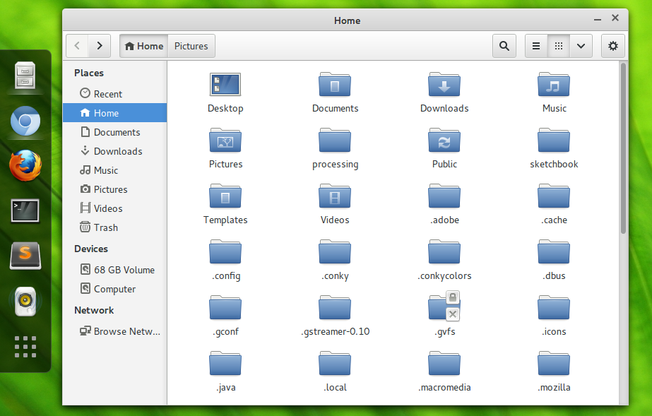 GNOME Brave Folders