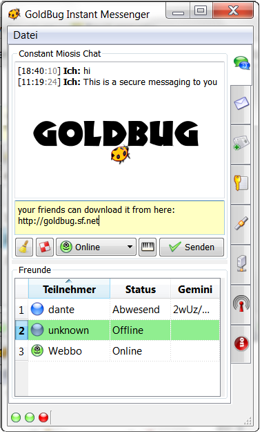 GoldBug Instant Messenger