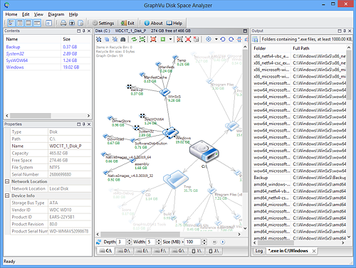 GraphVu Disk Space Analyzer (64-bit)
