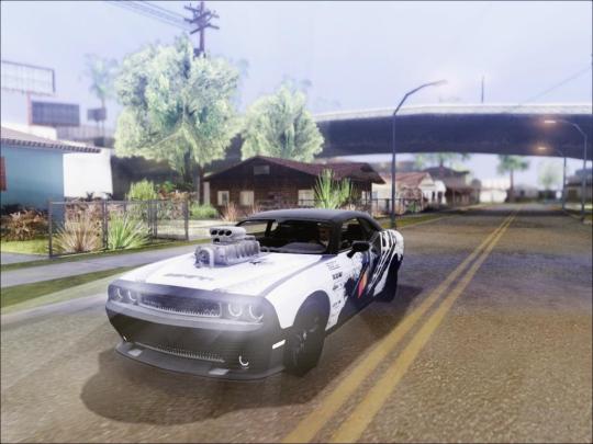 GTA: San Andreas Mod Dodge Challenger SRT8 Hemi Drag Tuning