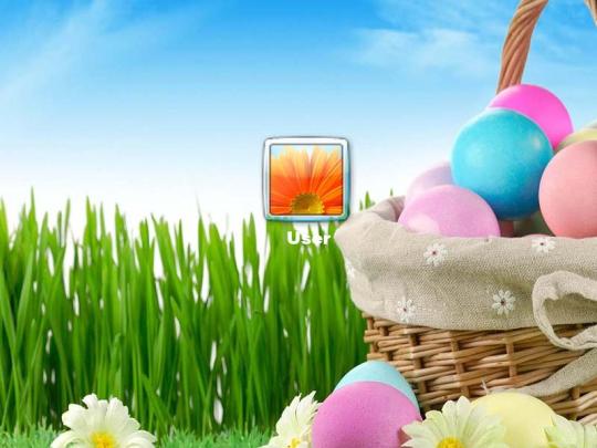 Happy Easter Logon Screen