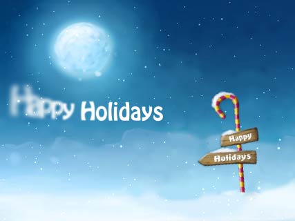 Happy Holidays Screensaver