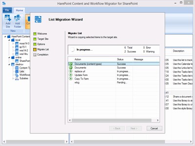 HarePoint Content and Workflow Migrator for SharePoint