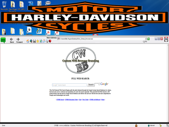 HD_Motorcycle Custom Web Browser