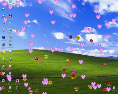 Hearts and Flowers Screensaver