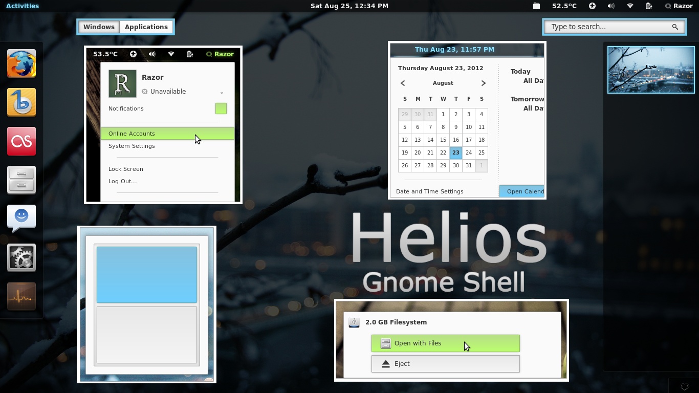 Helios for GNOME Shell